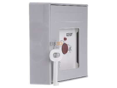View on the left WindowMaster WSK 321 0003 61 Manual trigger for hazard reporting 
