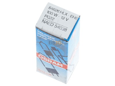Ansicht oben vorne Osram 64626 HLX NV-Glhlampe 100W 12V PG22 o.R 