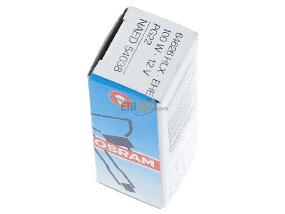Ansicht oben rechts Osram 64626 HLX NV-Glhlampe 100W 12V PG22 o.R 