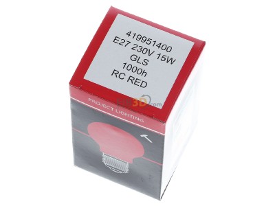 View up front Scharnberger+Has. 40240 Standard lamp 15W 230V E27 red 
