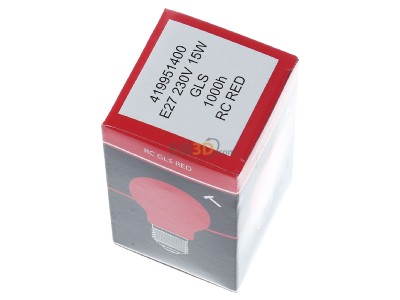 View top left Scharnberger+Has. 40240 Standard lamp 15W 230V E27 red 
