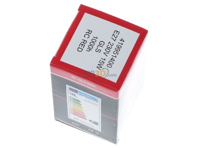 View top right Scharnberger+Has. 40240 Standard lamp 15W 230V E27 red 
