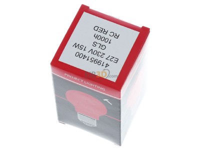 Top rear view Scharnberger+Has. 40240 Standard lamp 15W 230V E27 red 
