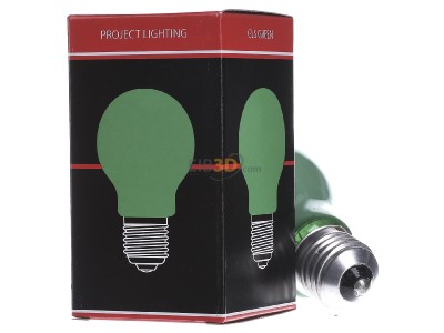 Back view Scharnberger+Has. 40241 Standard lamp 15W 230V E27 green 
