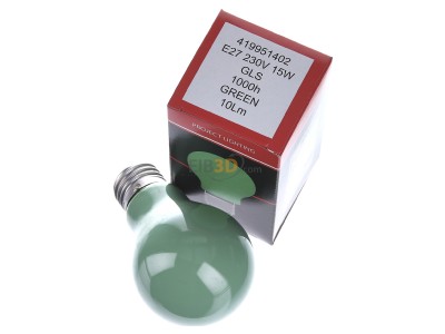 View up front Scharnberger+Has. 40241 Standard lamp 15W 230V E27 green 
