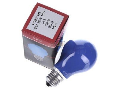 View top left Scharnberger+Has. 40243 Standard lamp 15W 230V E27 blue 
