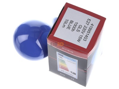 View top right Scharnberger+Has. 40243 Standard lamp 15W 230V E27 blue 
