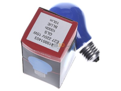 Top rear view Scharnberger+Has. 40243 Standard lamp 15W 230V E27 blue 

