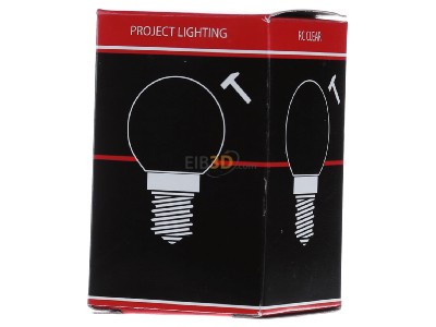 Back view Scharnberger+Has. 40358 Round lamp 40W 130V E14 clear 

