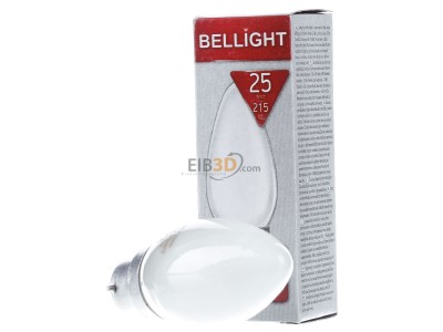 Front view Scharnberger+Has. 40859 Candle-shaped lamp 25W 230V B22d frosted 

