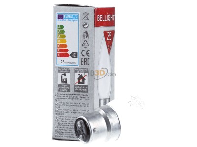 View on the left Scharnberger+Has. 40859 Candle-shaped lamp 25W 230V B22d frosted 
