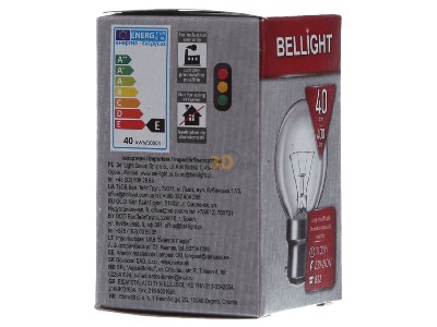 View on the left Scharnberger+Has. 43086 Round lamp 40W 240V B22d clear 
