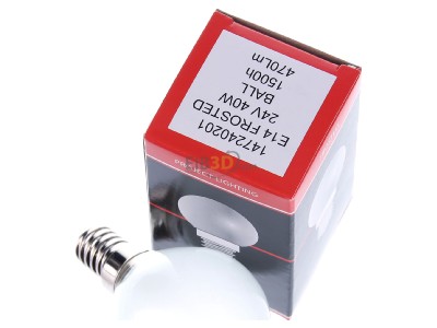 Ansicht oben vorne Scharnberger+Has. 43190 Tropfenlampe 45x75mm E14 24V 40W matt 