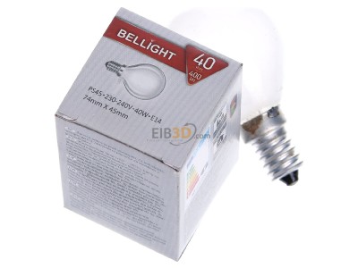 Ansicht oben hinten Scharnberger+Has. 43198 Tropfenlampe 45x75mm E14 240V 40W matt 