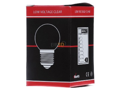 Front view Scharnberger+Has. 43210 Round lamp 15W 12V E27 clear 
