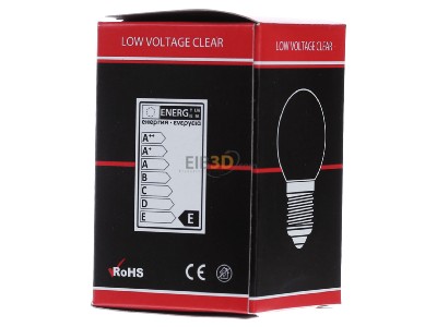 View on the right Scharnberger+Has. 43210 Round lamp 15W 12V E27 clear 
