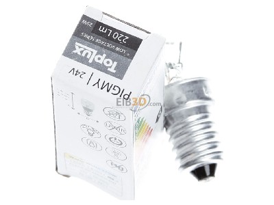 Top rear view Scharnberger+Has. 47118 Standard lamp 25W 24V E14 clear 
