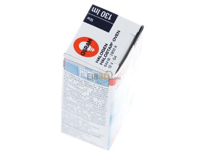 Ansicht oben links LEDVANCE 64418 Halostar NV-Lampe 10W 12V G4 450GdC 