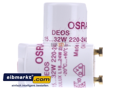 View on the left Osram ST 173 25er Starter for CFL for fluorescent lamp_- original
