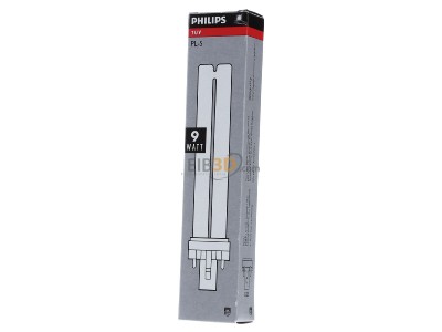 Front view Philips Licht TUV PL-S 9W UV lamp 8,59999999W 56...64V G23 
