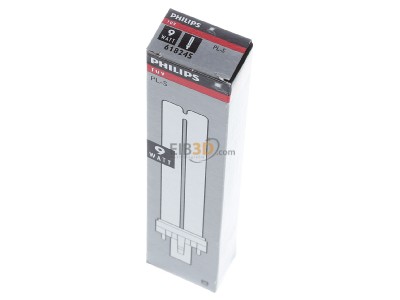 View up front Philips Licht TUV PL-S 9W UV lamp 8,59999999W 56...64V G23 
