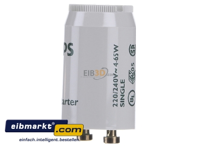 View on the right Philips Lampen S 10 Starter for CFL for fluorescent lamp

