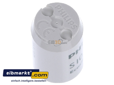 View top left Philips Lampen S 10 Starter for CFL for fluorescent lamp
