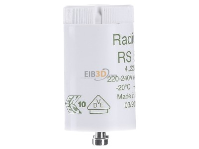 View on the left Radium RS 51 Starter for CFL for fluorescent lamp 
