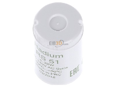 View up front Radium RS 51 Starter for CFL for fluorescent lamp 
