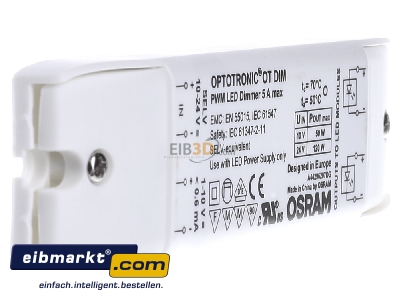 View on the left Osram OT DIM LED driver 
