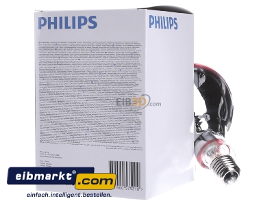 Back view Philips Lampen 57521025 IR lamp 250W 230...250V E27
