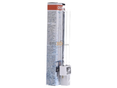 View on the left Osram HNS S 9W G23 UV lamp 9W 60V G23 
