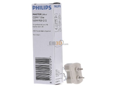 Back view Philips Licht CDM-T Elite 150W/930 Metal halide lamp 149W G12 19x105mm 
