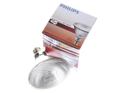 Ansicht oben vorne Philips Licht IR 100 C PAR38 240V Infrarot-Heizstrahler 100W E27 