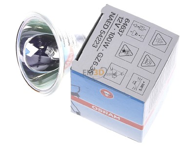 Ansicht oben rechts Osram 64637 NV-Glhlampe 100W 12V GZ6,35 