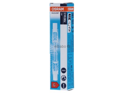 Front view LEDVANCE 64684 ECO MV halogen lamp 48W 230V R7s 12x74,9mm 
