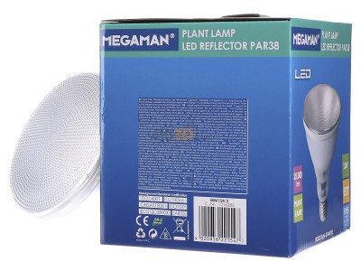 Ansicht rechts IDV MM 154 LED-Pflanzenlampe PAR38 8,5W E27 IP54 