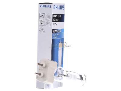 View on the left Philips Licht CDM-T 70W/830 Metal halide lamp 70W G12 19x100mm 
