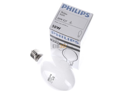 View up front Philips Licht SON 50W High pressure sodium lamp 50W E27 
