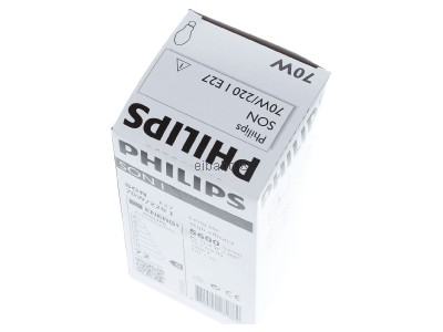 Top rear view Philips Licht SON 70W-I High pressure sodium lamp 70W E27 
