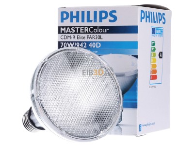 Frontansicht Philips Licht CDM-R Elite#65169700 Halogenmetalldampflampe 70W 942PAR30 40Gr CDM-R Elite65169700