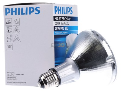Ansicht links Philips Licht CDM-R Elite#65169700 Halogenmetalldampflampe 70W 942PAR30 40Gr CDM-R Elite65169700