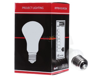 Ansicht hinten Scharnberger+Has. 43007 Kryptonlampe 75x125mm E27 230V 150W opal 
