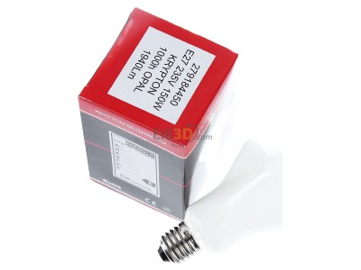 Ansicht oben links Scharnberger+Has. 43007 Kryptonlampe 75x125mm E27 230V 150W opal 