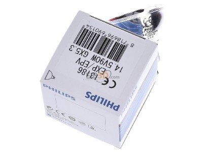 Top rear view Philips Licht 13186 #69015400 Studio/projection/photo lamp 90W 13186 69015400
