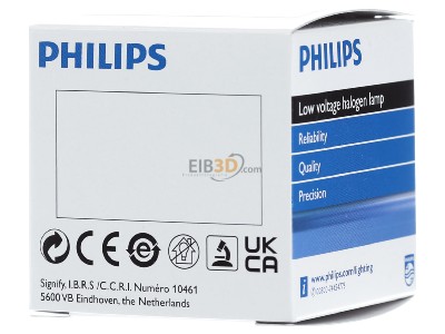 Ansicht hinten Philips Licht 13528 15W GZ4 6V Speziallampe 2900K 