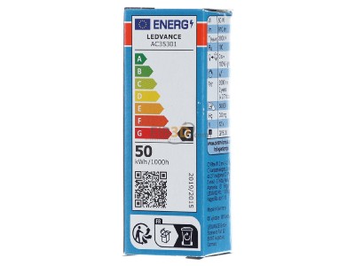 Ansicht hinten LEDVANCE 64440 S AX 50W Halogen-Stiftsockellampe 50W 12V G6.35 