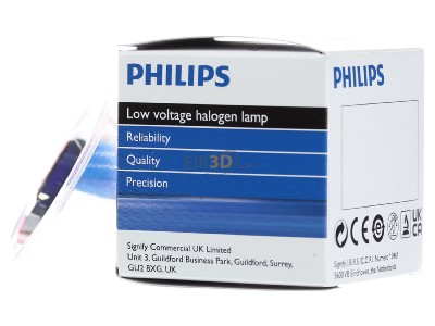 Ansicht rechts Philips Licht 13629 150W GX5.3 21V Studiolampe 3250K 