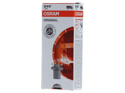 Front view Osram 2741MF Vehicle lamp 24V B8.5d 
