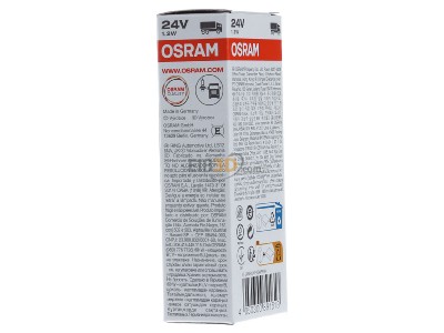 View on the right Osram 2741MF Vehicle lamp 24V B8.5d 
